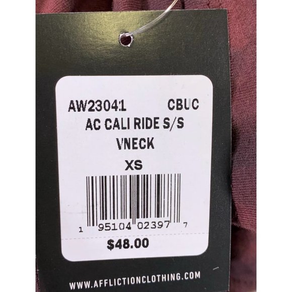 AFFLICTION Women's T-Shirt S/S AC CALI RIDE Tee - Picture 8 of 10